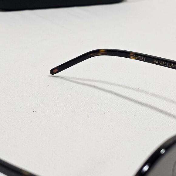 Christopher Cloos Pampelonne Brown Tourtise Shell Round Unisex Sunglasses 48-21 main image 8
